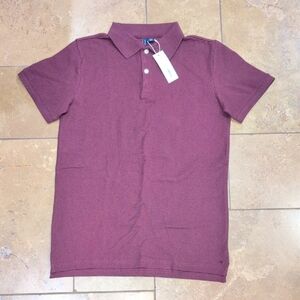 Janie and Jack boy's polo shirt. Burgundy. Size 16.